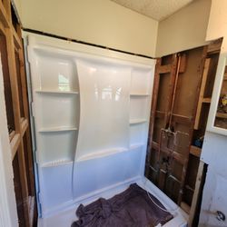 Triple RRR Services - 1st. Wall up for new walk in shower(bathroom job)