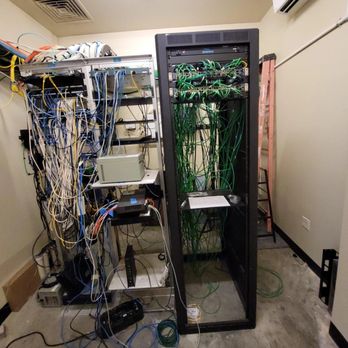 Smart Space Low Voltage - Network Rack "before" - Home Theatre Installation Near Me Smart Space Low Voltage - Network Rack "before" - Home Theatre Installation Near Me