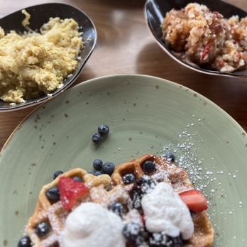 Parkside Restaurant - Tater Tot Hash  Side Egg Sweet Waffle - American Near Me - Raleigh, North Carolina