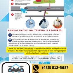 Top Notch Backflow Testing Services