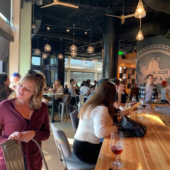 Ballast Point - View at the bar - Brewpubs Near Me - Anaheim, California