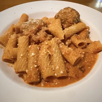 Massimos Pizza and Pasta - Rigatoni with Pink Sauce and meatballs - Pizza Near Me - Costa Mesa, California