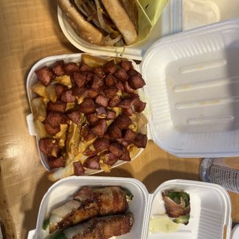 Hamburguesas Uruapan - My BGO burger, my papas preparadas and my chiles momias! - Burgers Near Me - Vernon, California Hamburguesas Uruapan - My BGO burger, my papas preparadas and my chiles momias! - Burgers Near Me - Vernon, California