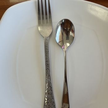 Malou's Kusina - Yay! They give you a fork and spoon to scoop up all the yumminess! - Filipino Near Me - Madison, Alabama Malou's Kusina - Yay! They give you a fork and spoon to scoop up all the yumminess! - Filipino Near Me - Madison, Alabama