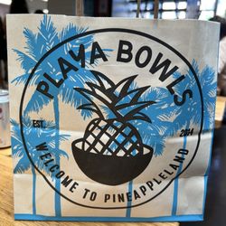 Playa Bowls - Bag to take home half my bowl