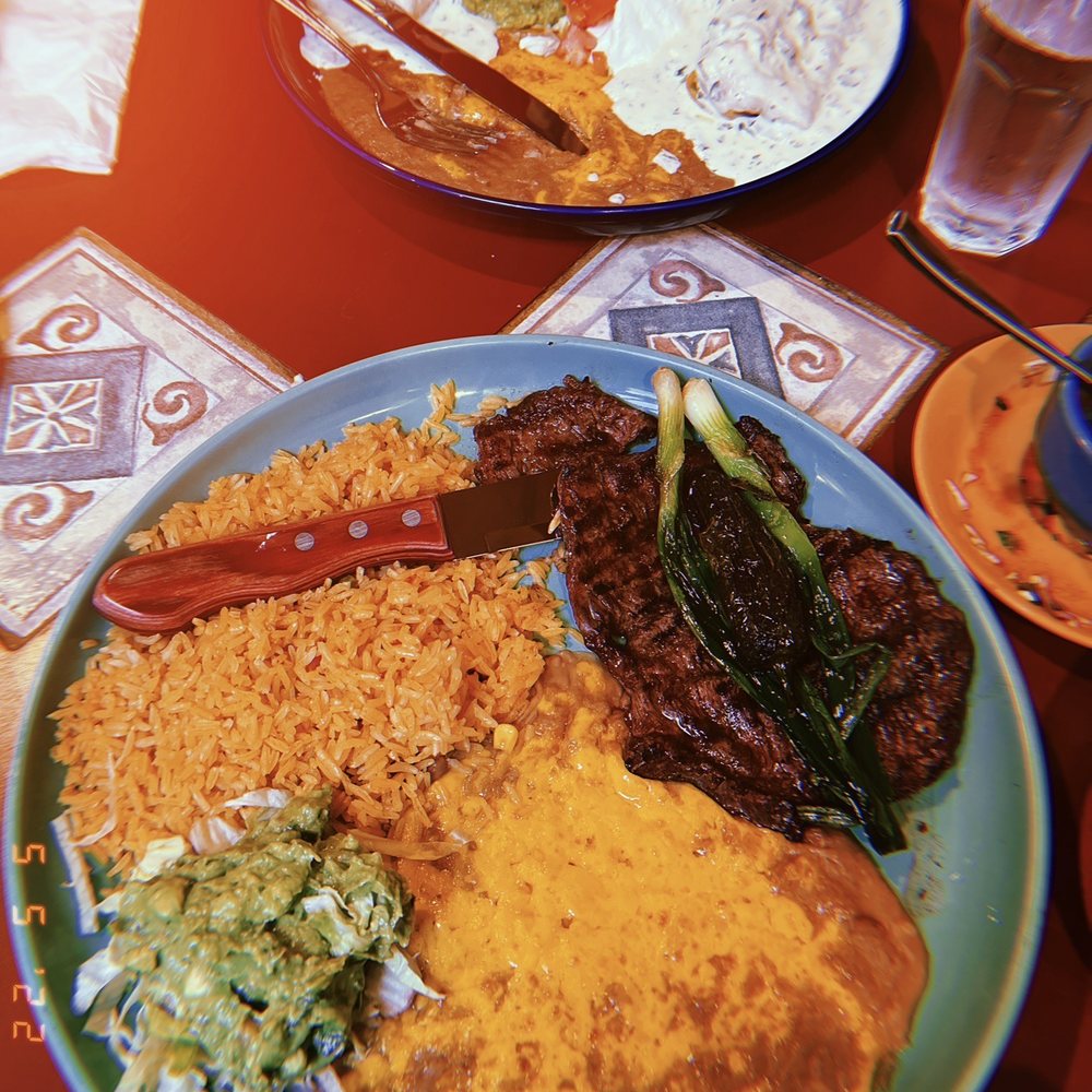 Las Espuelas - Carne Asada Plate, Seafood Chimichangas (2) (top) - Mexican Near Me - Mountlake Terrace, Washington Las Espuelas - Carne Asada Plate, Seafood Chimichangas (2) (top) - Mexican Near Me - Mountlake Terrace, Washington
