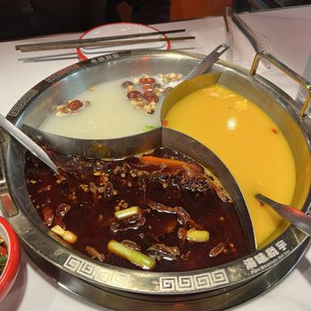 Pipa Mountain Hot Pot - Golden chicken, spicy, and Chinese herbal broth - Hot Pot Near Me - Seattle, Washington