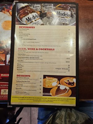 Menu photo 5 Bonanza Casino Reno, NV