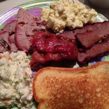 Sonny's BBQ - My first plate - Yum (sauce added after pic) - Barbeque Near Me - Sarasota, Florida