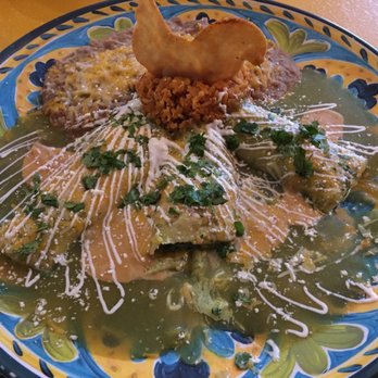 Mi Casa Restaurant - Popeye (Spinach) Enchiladas. - Mexican Near Me - Benson, Arizona