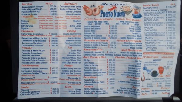 Menu photo 5 Mariscos Puerto Nuevo Puerto Nuevo, BCN Menu photo 5 Mariscos Puerto Nuevo Puerto Nuevo, BCN