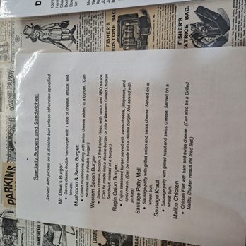 Mr Dave's - the menu for the restaurant - Burgers Near Me - North Manchester, Indiana