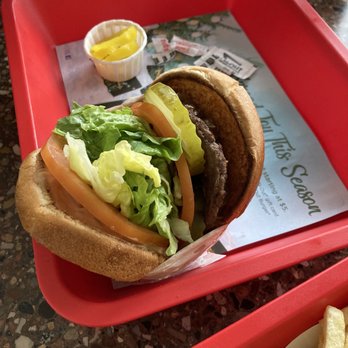 In-N-Out Burger - Animal style burger with extra lettuce and tomatoes - Fast Food Near Me - Mill Valley, California