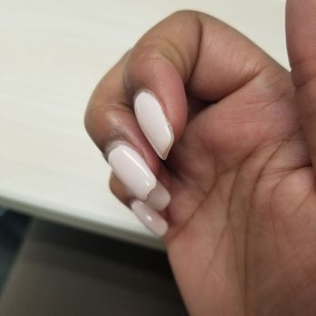Posh Nail Spa - Unsealed tips which probably cause the chipping in the first place smh - Nail Salons Near Me - Durham, North Carolina