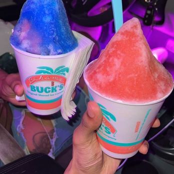 Bahama Buck's - Small strawberry snow cone Small blue coconut, watermelon, & pink cotton candy snowcone - Juice Bars & Smoothies Near Me - Houston, Texas Bahama Buck's - Small strawberry snow cone Small blue coconut, watermelon, & pink cotton candy snowcone - Juice Bars & Smoothies Near Me - Houston, Texas