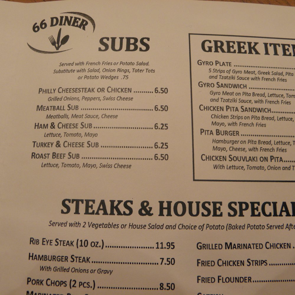 66 Diner - Greek Near Me - Winston-Salem, North Carolina