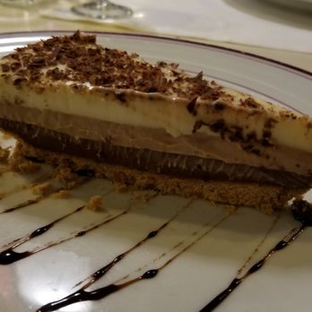Restaurante Traça - White, milk and dark chocolate mousse pie.  So good. - Portuguese Near Me - Porto, 13