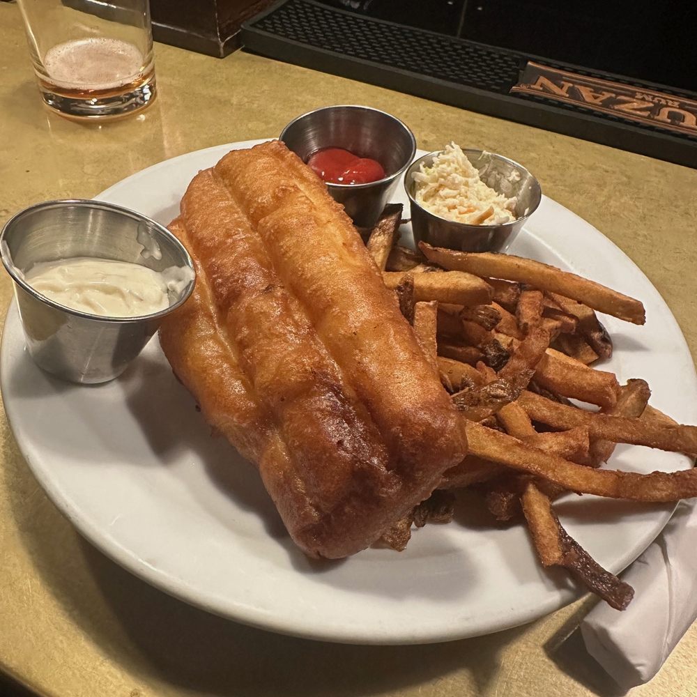 Fish & Chips SO CRISPY AND HOT! Still thinking about it... Fish & Chips SO CRISPY AND HOT! Still thinking about it...