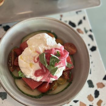 Cafe Americano - Watermelon burrata - Breakfast & Brunch Near Me - Miami Beach, Florida Cafe Americano - Watermelon burrata - Breakfast & Brunch Near Me - Miami Beach, Florida