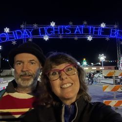 Holiday Lights at the Beach
