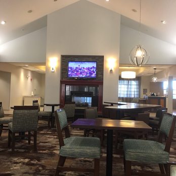 Homewood Suites by Hilton Lancaster - The seats outside the breakfast area. - Hotels Near Me - Lancaster, California