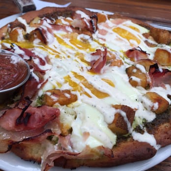 Homeslice - Greens eggs and ham breakfast pizza on a gluten free crust. - Pizza Near Me - Chicago, Illinois