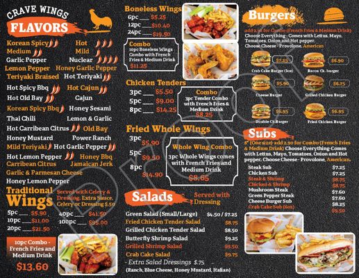 Menu photo 3 Crave Wings Newport News, VA