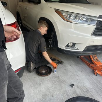 LV Mobile Brake & Auto - Thomas working on our front brakes. - Auto Repair Near Me LV Mobile Brake & Auto - Thomas working on our front brakes. - Auto Repair Near Me
