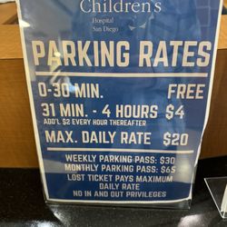 San Diego Imaging - Parking rates
