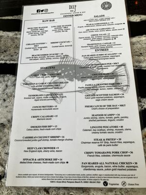 Menu photo 4 Deep Oceanfront Restaurant and Bar - Beachcomber Resort Pompano Beach, FL Menu photo 4 Deep Oceanfront Restaurant and Bar - Beachcomber Resort Pompano Beach, FL