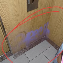Graffiti in the elevator