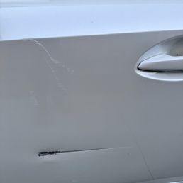 Door before repair