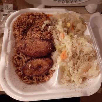 Montego Bay Caribbean Takeout - Plantains, brown rice, peas, carrots, corn, and cabbage - Caribbean Near Me - Sanford, Florida Montego Bay Caribbean Takeout - Plantains, brown rice, peas, carrots, corn, and cabbage - Caribbean Near Me - Sanford, Florida