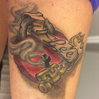 A Thin Line Tattoo - This my tattoo after Scott was done - Tattoo Near Me - Plainfield, Illinois