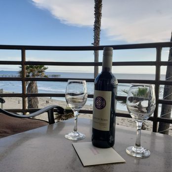 Pacific Terrace Hotel - Wine in our room - San Diego, CA