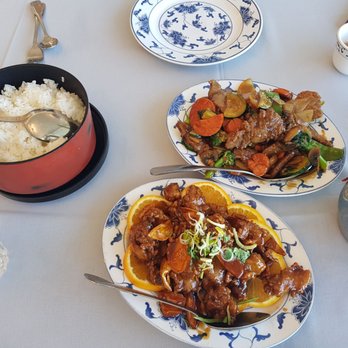 Peter Chu's Skyroom - Orange Chicken and Beef with clam sauce - Chinese Near Me - Redding, California