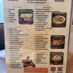 Kamayan Sa Earls Court - Menu