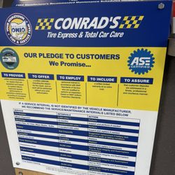 Conrad's Tire Express & Total Car Care - Their commitments