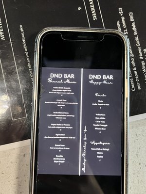 Menu photo 2 DND Bar Markham, ON