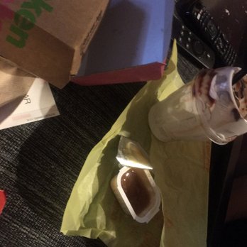 McDonald's - The aftermath. Cheeseburger wrapper when we ordered only 20 piece chicken nuggets and a hot fudge sundae. - Fast Food Near Me - Perris, California McDonald's - The aftermath. Cheeseburger wrapper when we ordered only 20 piece chicken nuggets and a hot fudge sundae. - Fast Food Near Me - Perris, California