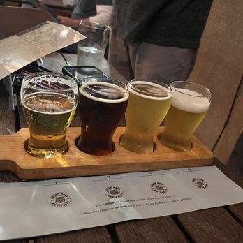 Blue Palms Brewhouse - A flight of beer - Burgers Near Me - Northridge, California Blue Palms Brewhouse - A flight of beer - Burgers Near Me - Northridge, California