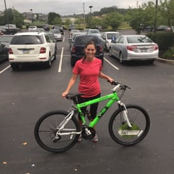 Ideal Fitness - Free prizes for participation. She just won this bike for free!