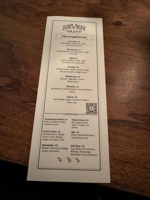 Menu photo 3 Seven Grand Austin, TX
