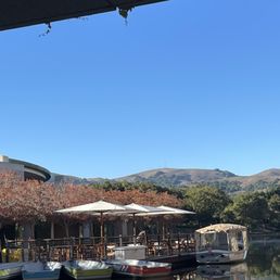 Looking at the views from the cafe Looking at the views from the cafe