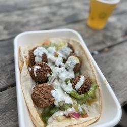 Cisco Brewers - Falafel from one of the food trucks