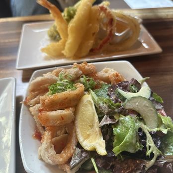 Umi Sake House - Crispy Calamari, Shrimp & Vegetable Tempura - Sushi Bars Near Me - Seattle, Washington