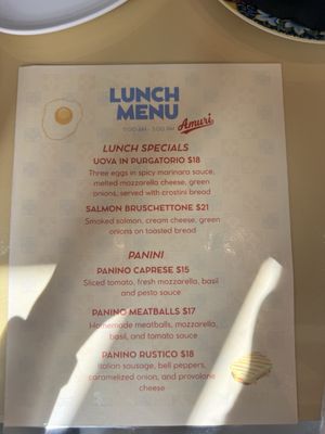 Menu photo 5 Amuri San Diego, CA
