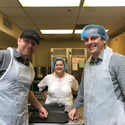 Curry Senior Center - IICF volunteers serving meals to seniors in our dining room!