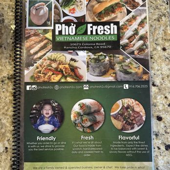 Pho Fresh - menu - Vietnamese Near Me - Rancho Cordova, California Pho Fresh - menu - Vietnamese Near Me - Rancho Cordova, California