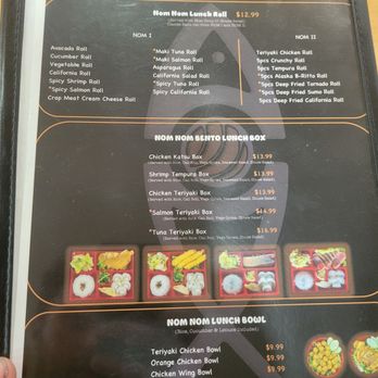 Nom Nom Sushi - Menu pt.5 - Sushi Bars Near Me - Smyrna, Tennessee